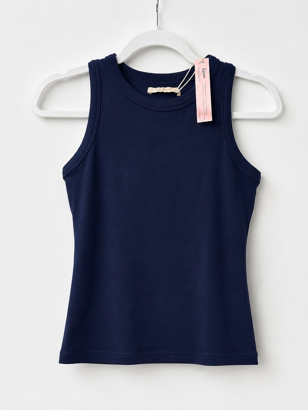 Girls' Navy Sleeveless Tank Top - Classic Everyday Tee